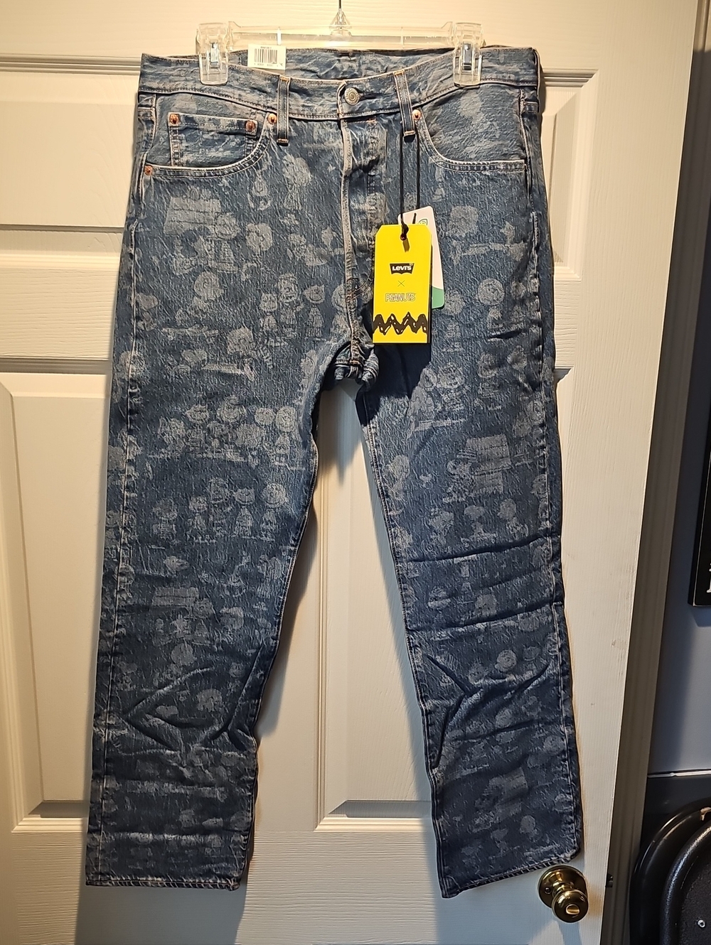 Levi's Blue Patterned Men's Jeans X Peanuts Collaboration
